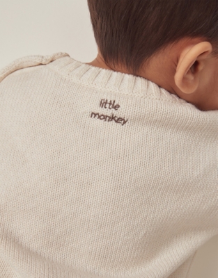 Organic Cotton Little Monkey Jumper (0–24mths)