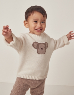 Organic Cotton Little Monkey Jumper (0–24mths)