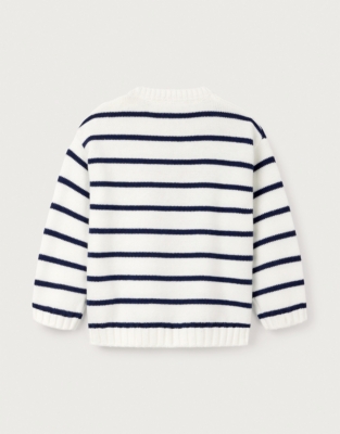 Organic Cotton Lobster Striped Jumper (0–18mths)
