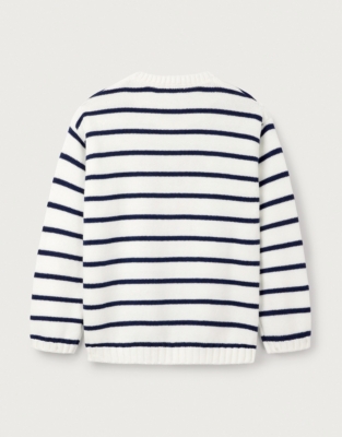 Organic Cotton Lobster Striped Jumper (18mths–6yrs)