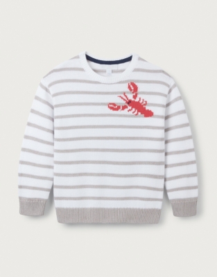 Organic Cotton Lobster Sweater (18mths–6yrs)