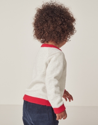 Organic Cotton London Bus Jumper (0–18mths)