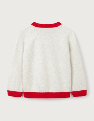 Organic Cotton London Bus Jumper (0–18mths)