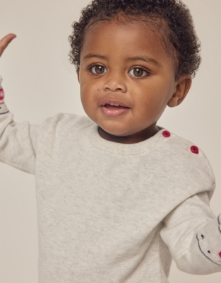 Organic Cotton London Bus Jumper (0–18mths)