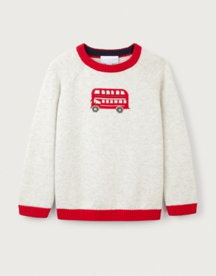 Organic Cotton London Bus Jumper (18mths–6yrs)