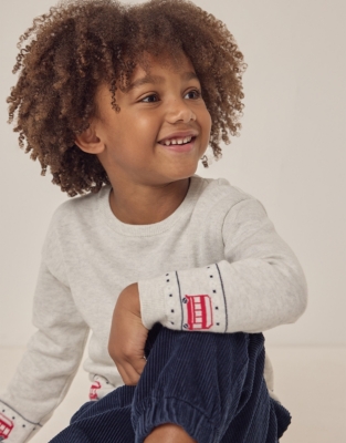Organic Cotton London Bus Jumper (18mths–6yrs)