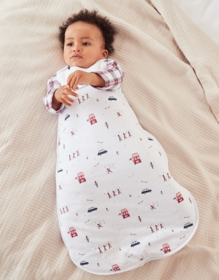 White company baby sales sleeping bag