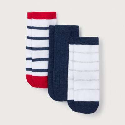 Organic Cotton London Socks – Set of 3 (0–4yrs)