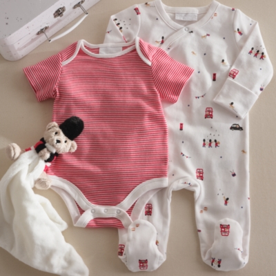 Organic Cotton London Welcome Baby Gift Set (0–6mths)