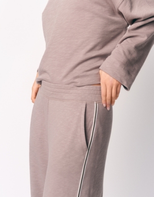 Organic Cotton Loopback Cropped Joggers