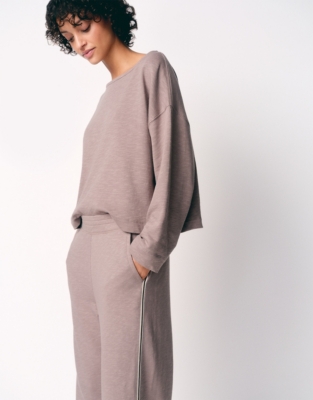 Organic Cotton Loopback Cropped Joggers