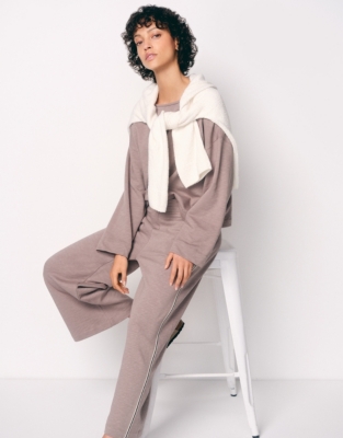 Organic Cotton Loopback Cropped Joggers