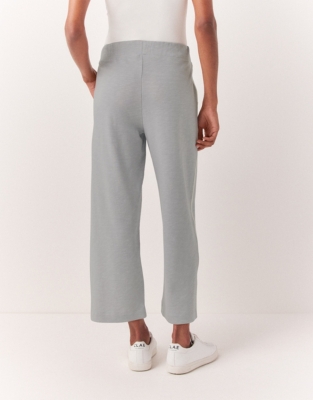 Organic Cotton Loopback Side Stripe Cropped Pants