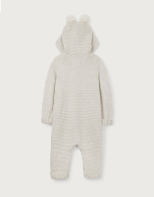 Organic Cotton Lumi Bear Knitted Romper (0–24mths)