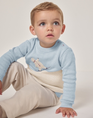 Organic Cotton Lumi Bear Skating Jumper (0–18mths)