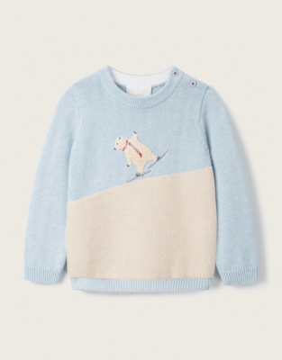 Organic Cotton Lumi Bear Skating Jumper (0–18mths)