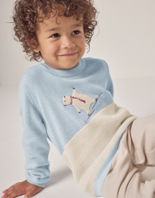 Organic Cotton Lumi Bear Skating Jumper (18mths–6yrs)