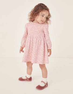 Organic Cotton Margot Floral Jersey Dress (0–18mths)