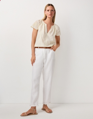 Organic Cotton Medina Blouse - Lemon