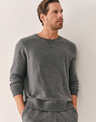 Organic Cotton Men's Brushed Waffle Sweatshirt