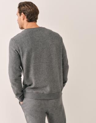 Organic Cotton Men's Brushed Waffle Sweatshirt