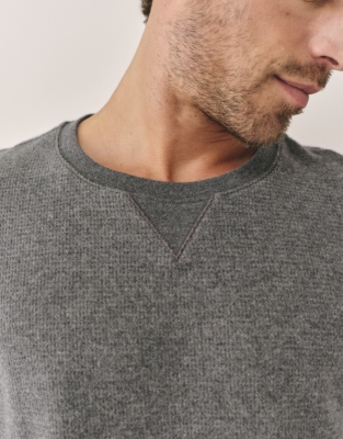 Organic Cotton Men's Brushed Waffle Sweatshirt