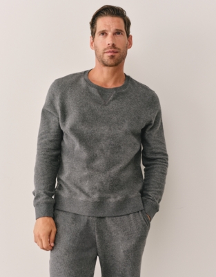 Organic Cotton Men's Brushed Waffle Sweatshirt