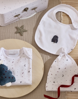 Organic Cotton Merry Christmas Gift Set (0–6mths)