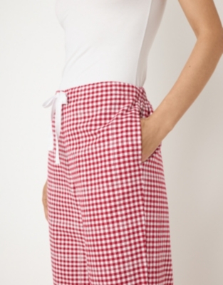 Organic Cotton Mini Check Bottoms