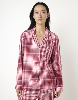 Organic Cotton Mini Check Pyjama Shirt