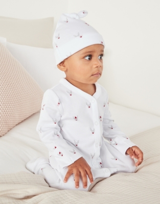 Sleepsuit and hat sales set boy