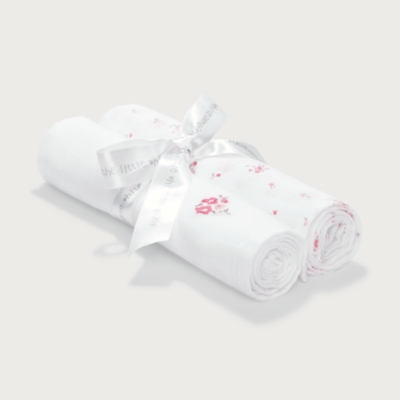 Organic Cotton Minnie Floral Muslins — Set of 2