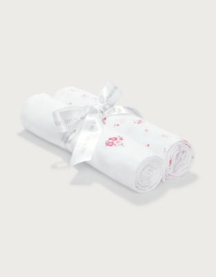 Organic Cotton Minnie Floral Muslins — Set of 2