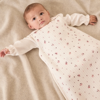 Organic Cotton Minnie Floral Quilted Sleeping Bag – 1 Tog