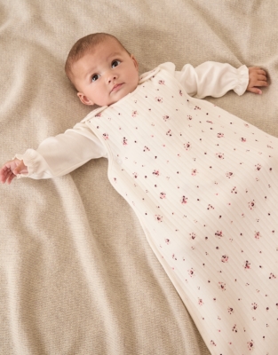 Organic Cotton Minnie Floral Quilted Sleeping Bag – 1 Tog
