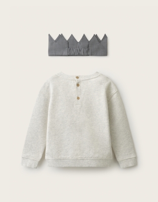 Organic Cotton My 3rd Birthday Sweatshirt & Crown Set (2–4yrs)