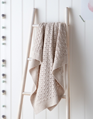 Organic Cotton Natural Heirloom Baby Blanket