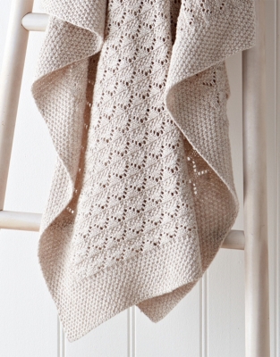 Organic Cotton Natural Heirloom Baby Blanket