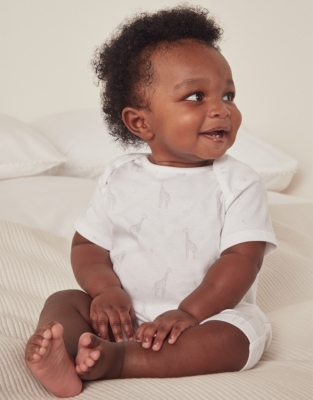 Organic Cotton Neutral Giraffe Shortie (0—24mths) Baby & Children's