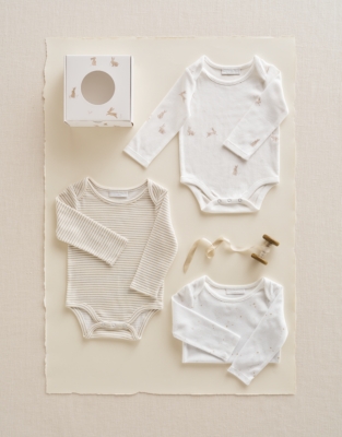 Organic Cotton New Arrival Bodysuits Gift Set 