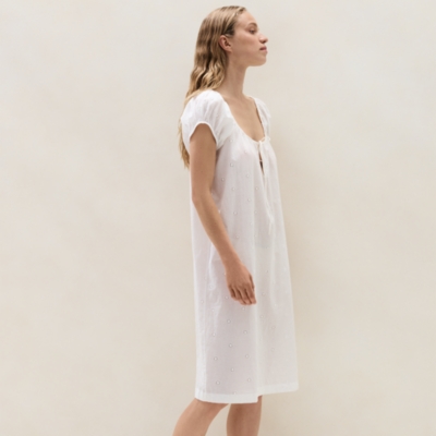 Organic Cotton Oversized Broderie Nightie