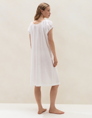 Organic Cotton Oversized Broderie Nightie