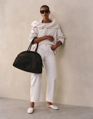 Organic Cotton Oversized Deep Rib Sweatshirt