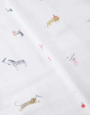 Organic Cotton Party Animal Muslins — Set of 2