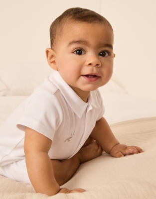Organic Cotton Party Animals Embroidered Shortie (0–24mths)