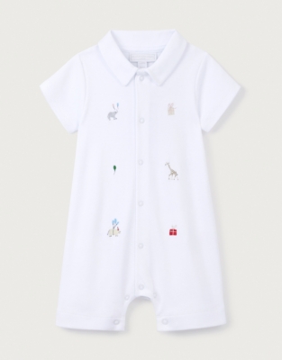 Organic Cotton Party Animals Embroidered Shortie (0–24mths)
