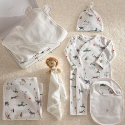 Organic Cotton Party Animals Luxury Gift Set (0–6mths)