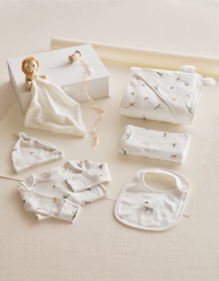 Organic Cotton Party Animals Luxury Gift Set (0–6mths)