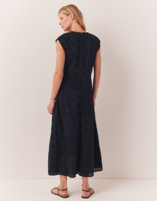 Organic Cotton Patchwork Broderie Dress