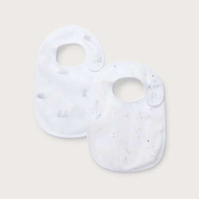 Organic Cotton Penguin Bibs – Set of 2